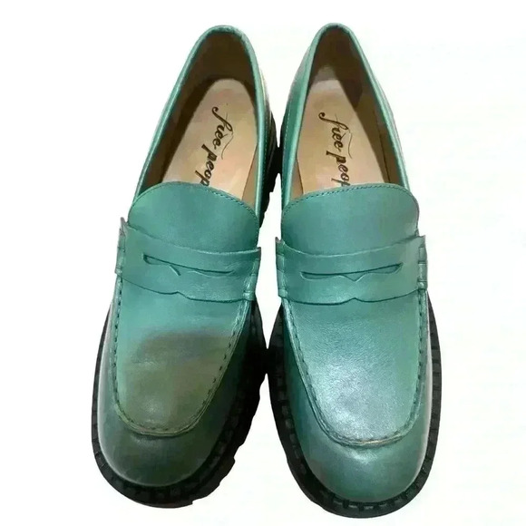 Free People Lyra Lug Sole Loafers Women EU 39.5 US 9-9.5 - Picture 7 of 14